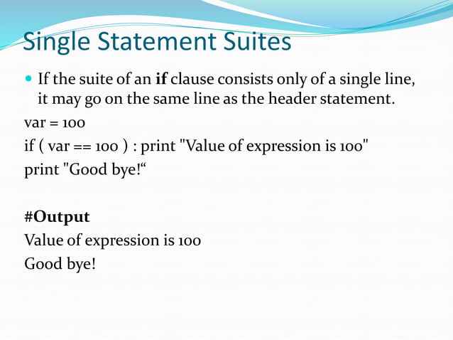 Python decision making part5 | PPT