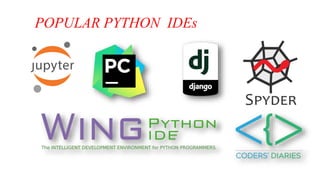 POPULAR PYTHON IDEs
 