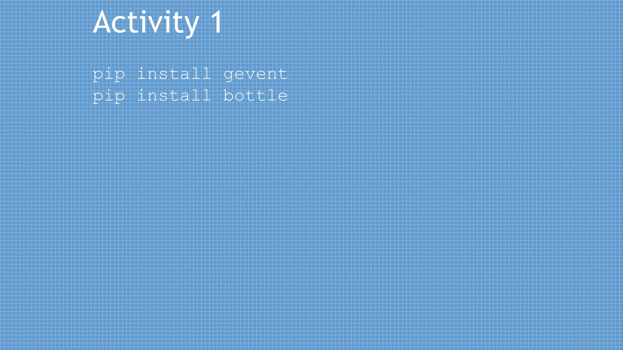 Python Code Camp for Professionals 4/4 | PPT