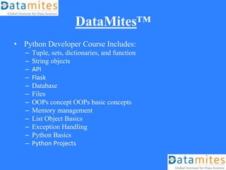 Python Developer Course In Chennai-April | PPT