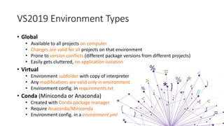 Python Development in VS2019 | PPT