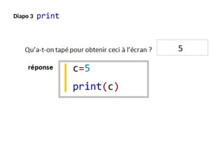 langage de programmation python : instruction print | PPTX