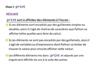 langage de programmation python : instruction print | PPTX