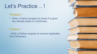 Python dictionary | PPTX
