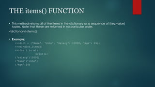 PYTHON DICTIONARY ppt by school studeents.pptx