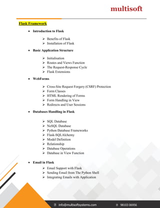 python flask framework | pdf Images High Quality Grahic Python django flash_Course Content.pdf
