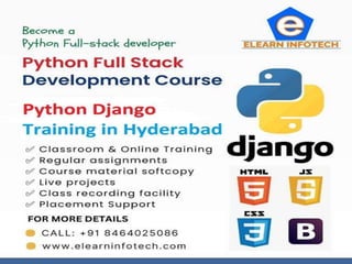 Python Django Training in Hyderabad | PPT
