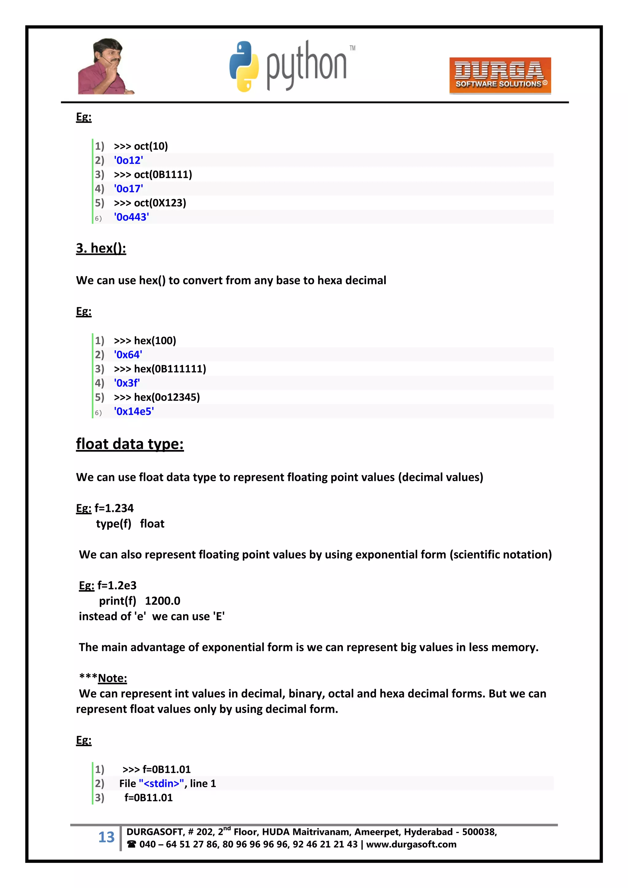 Python Notes.pdf | Programming Languages | Computing