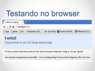 Testando no browser  