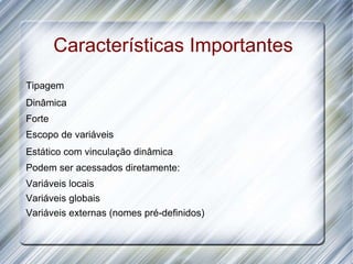 Estruturas de dados nativas 