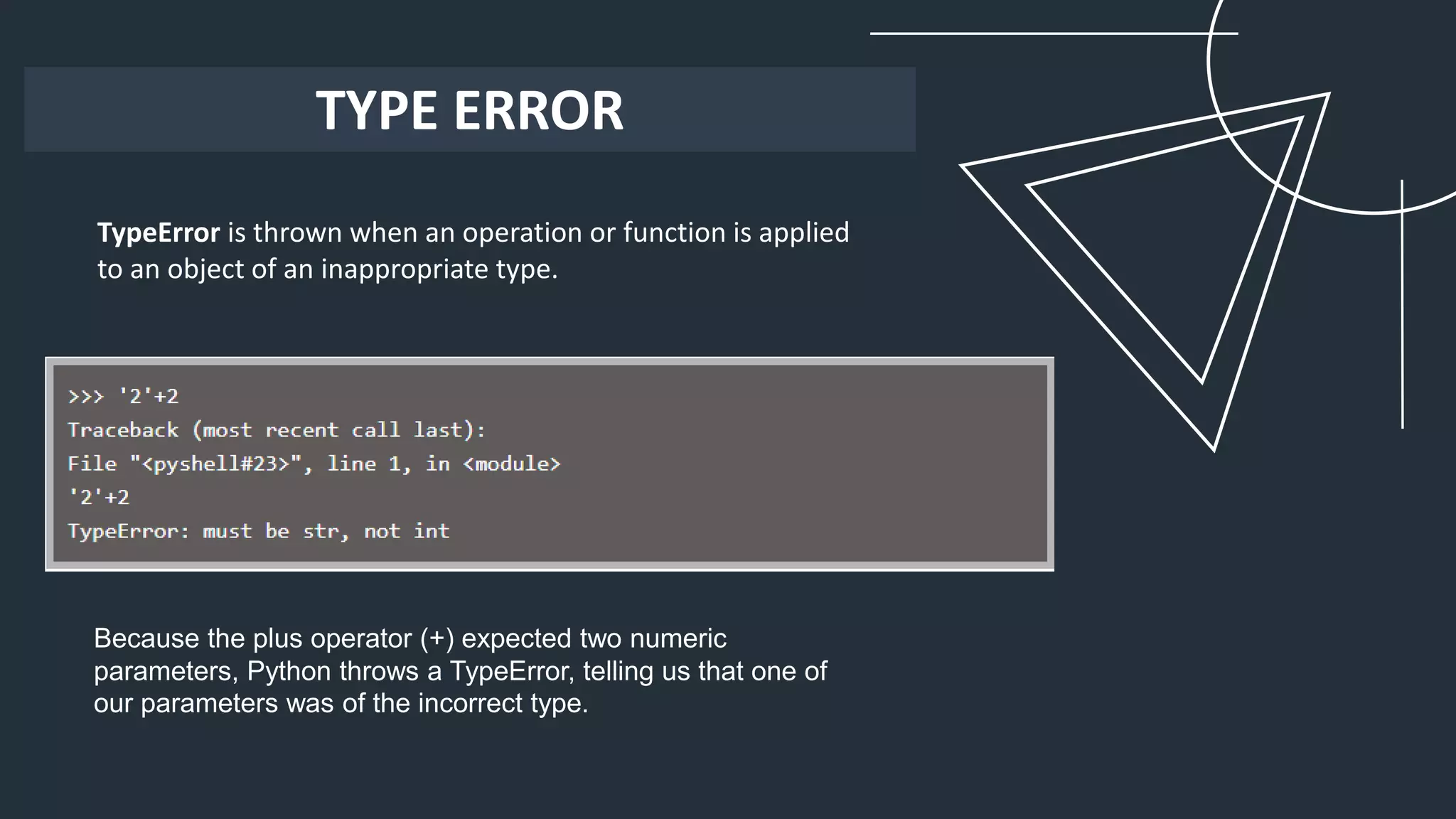 Python error handling | PPT