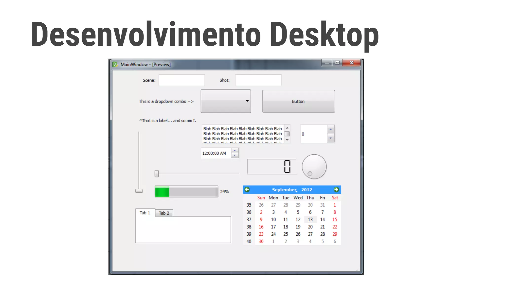 Desenvolvimento Desktop
 