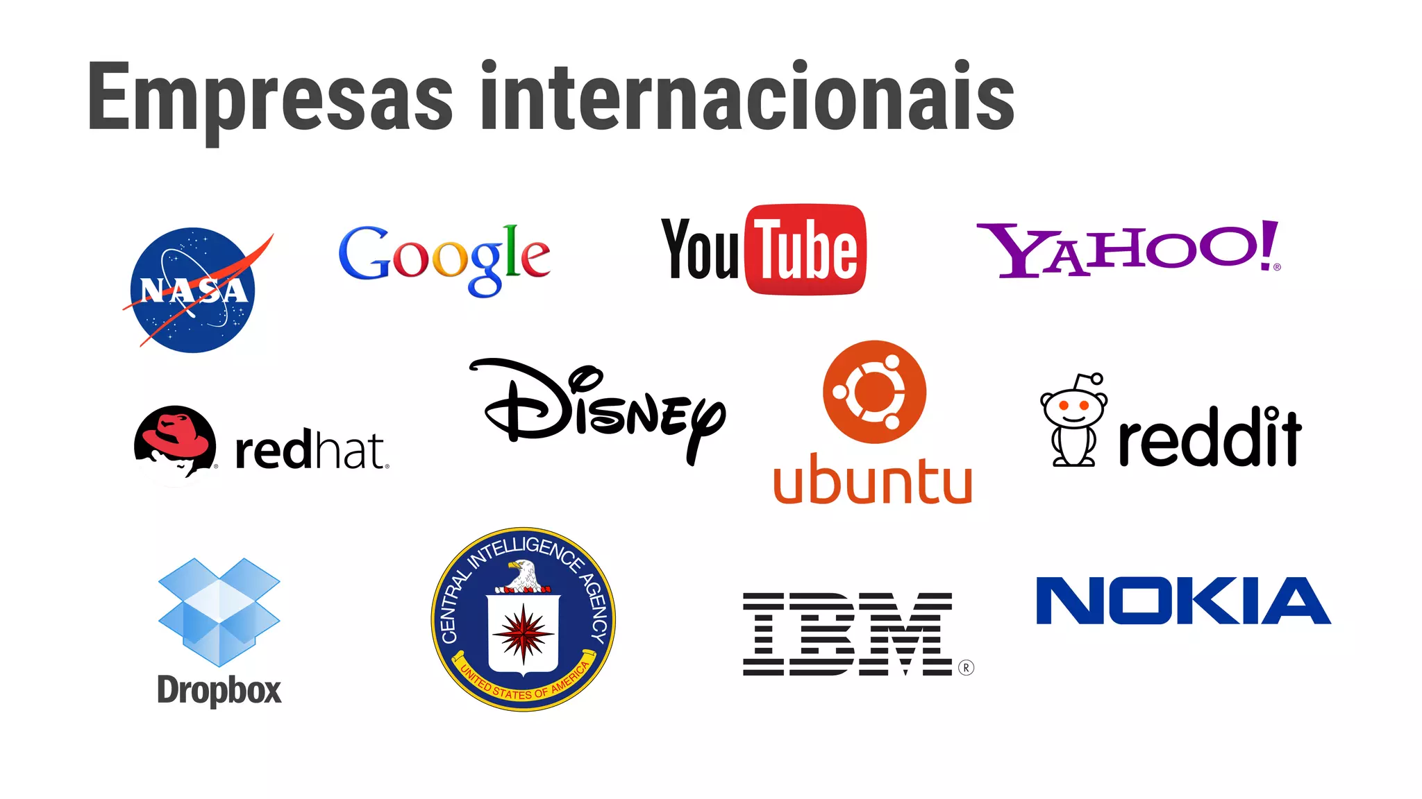 Empresas internacionais
 