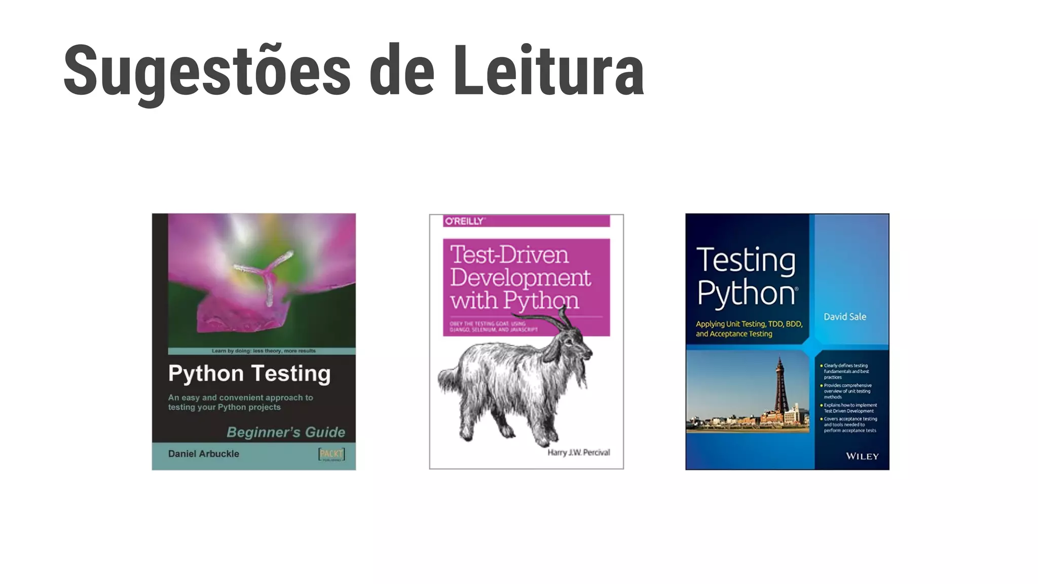 Sugestões de Leitura
 