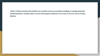 Exception Handling and Modules in Python.pptx