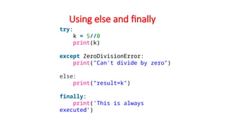 Python Exception Handling module 1 and 4.pptx