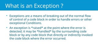 Python Exceptions Powerpoint Presentation | PPT