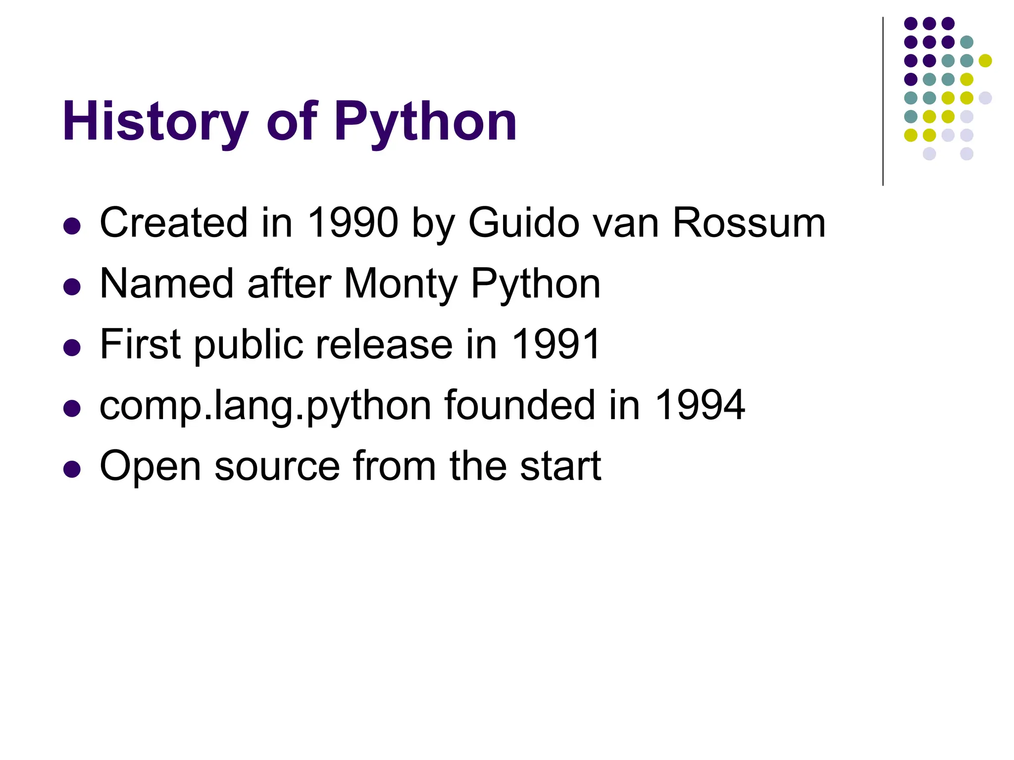 python programming language ppt by brandon | PPT