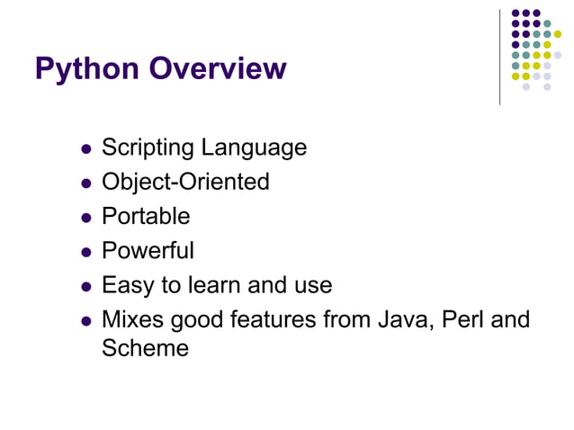 python programming language ppt by brandon | PPT