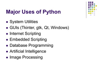 python programming language ppt by brandon | PPT