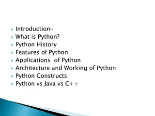 Python basics | PPTX