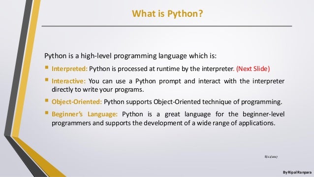 Python final ppt