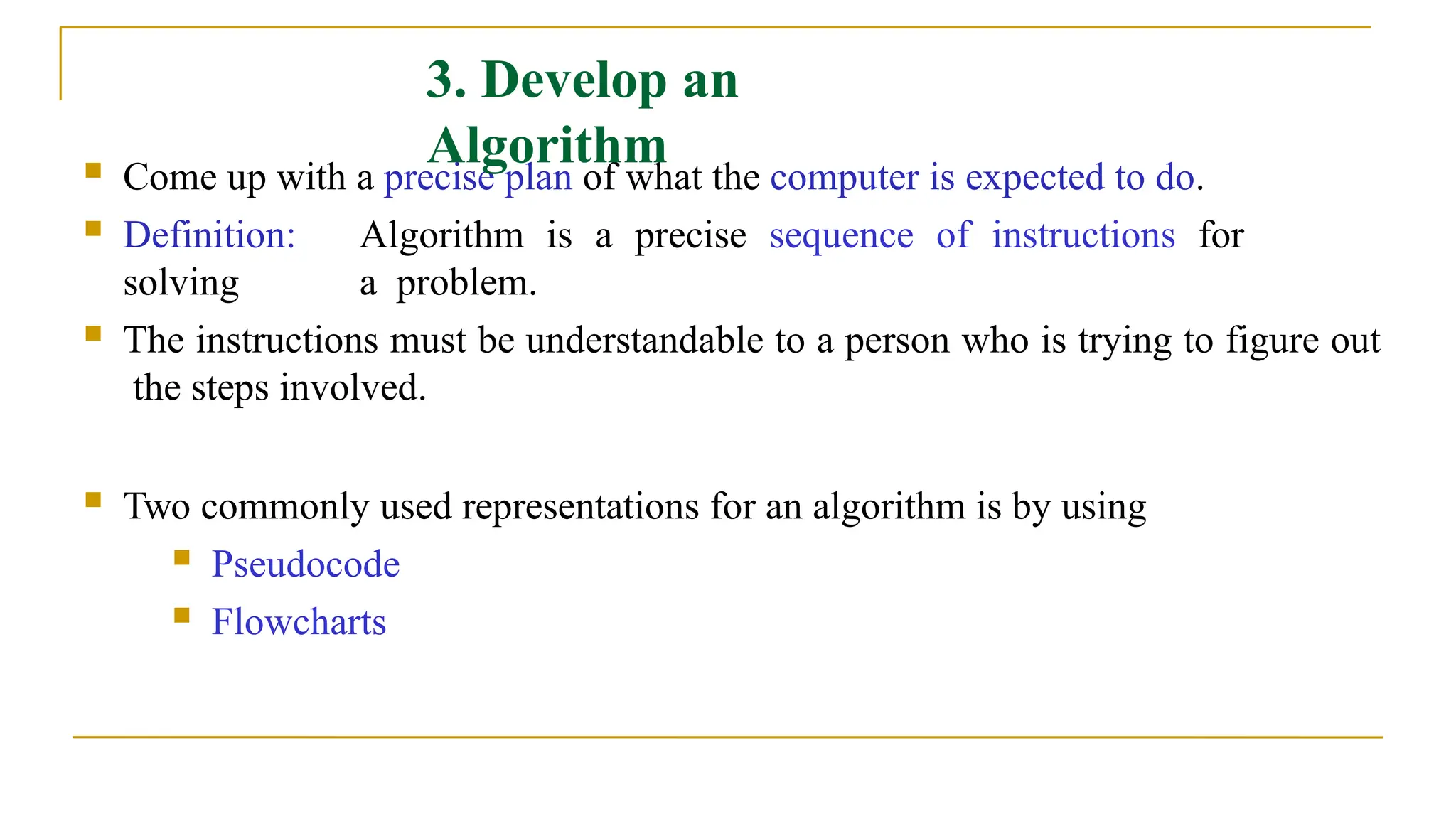 Python first year btech Algorithmic thinking with python | PPTX