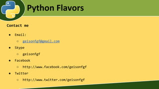Python Flavors | PDF | Programming Languages | Computing