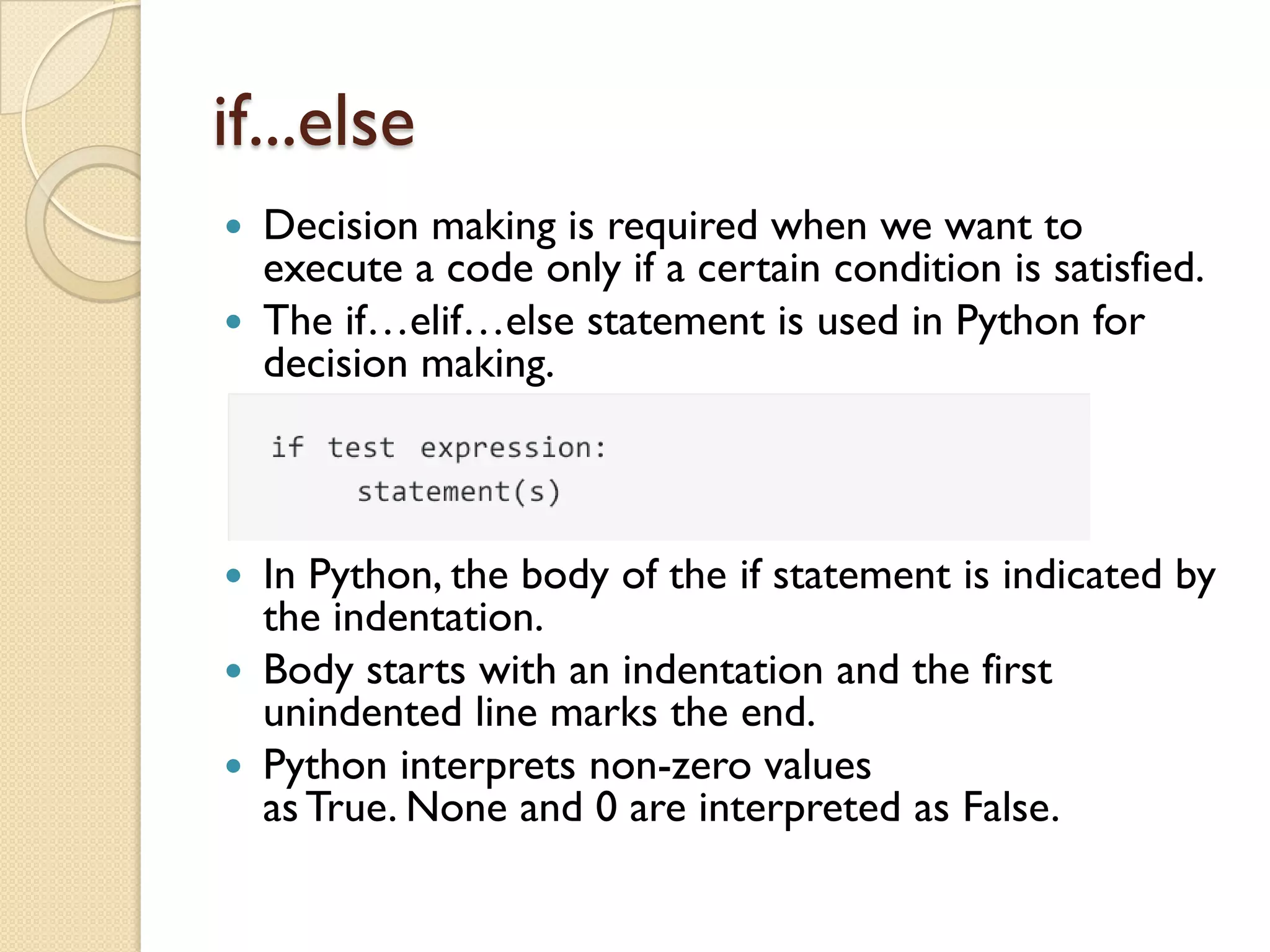 Python Flow Control | PPT