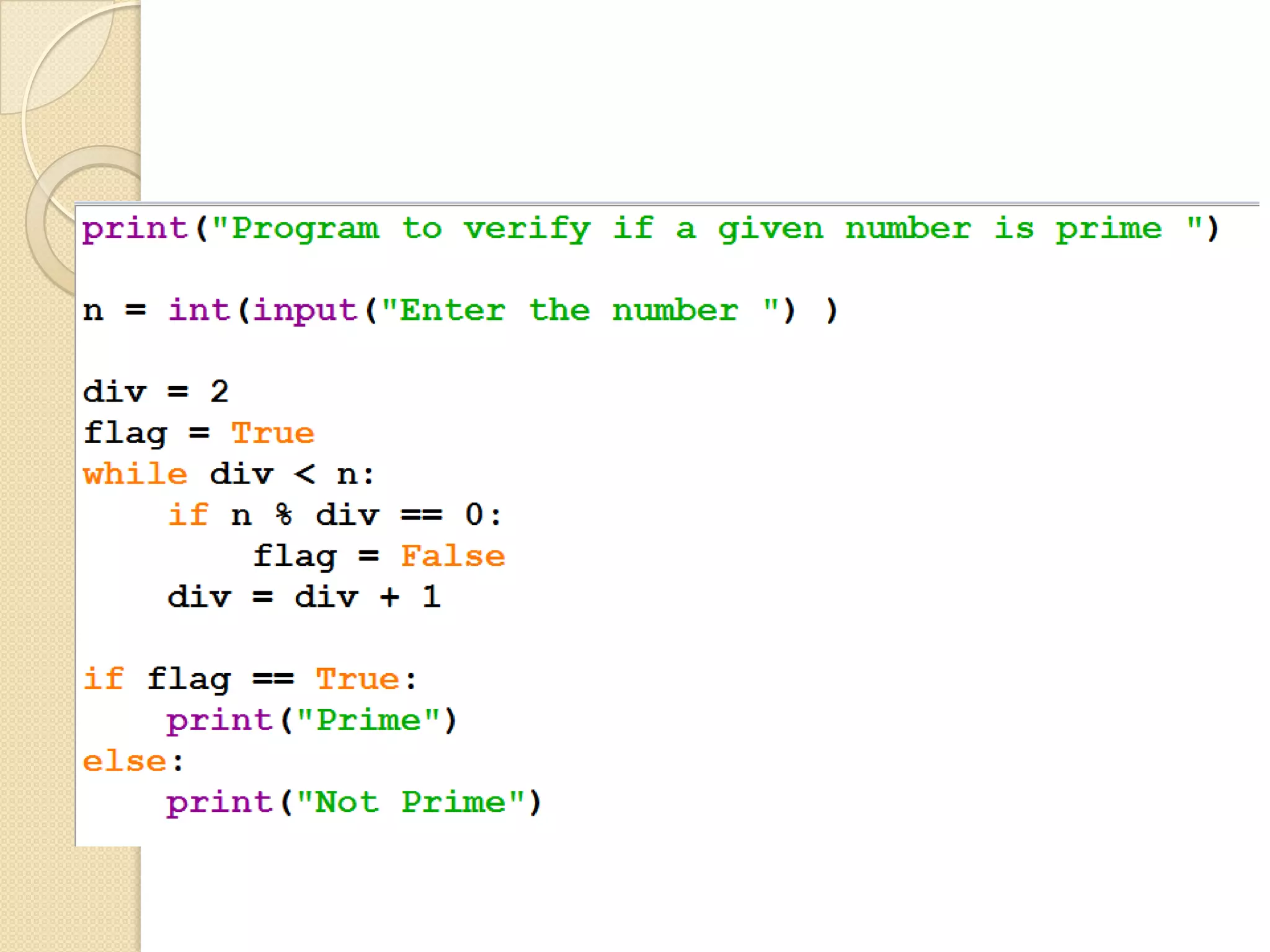 Python Flow Control | PPT
