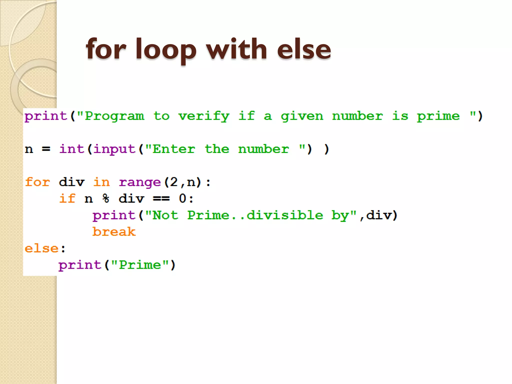 Python Flow Control | PPT