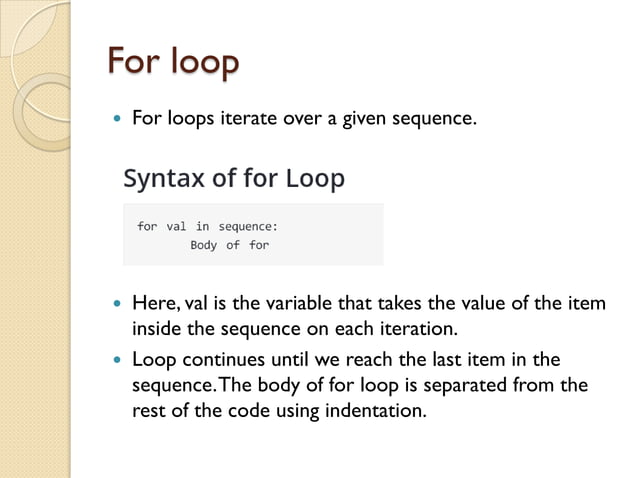 Python Flow Control | PPT