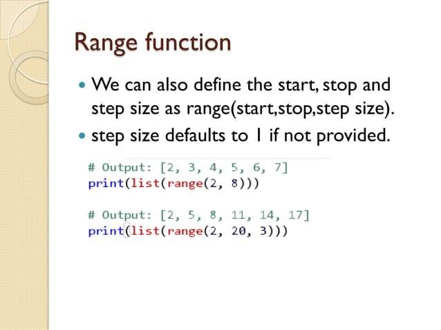 Python Flow Control | PPT
