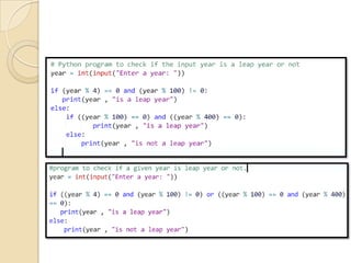 Python Flow Control | PPT