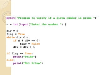 Python Flow Control | PPT