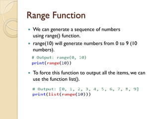Python Flow Control | PPT