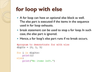 Python Flow Control | PPT