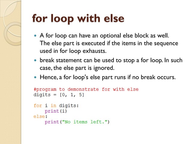 Python Flow Control