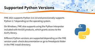 Python Fme Bag Creating Custom Solutions with FME and Python | PDF