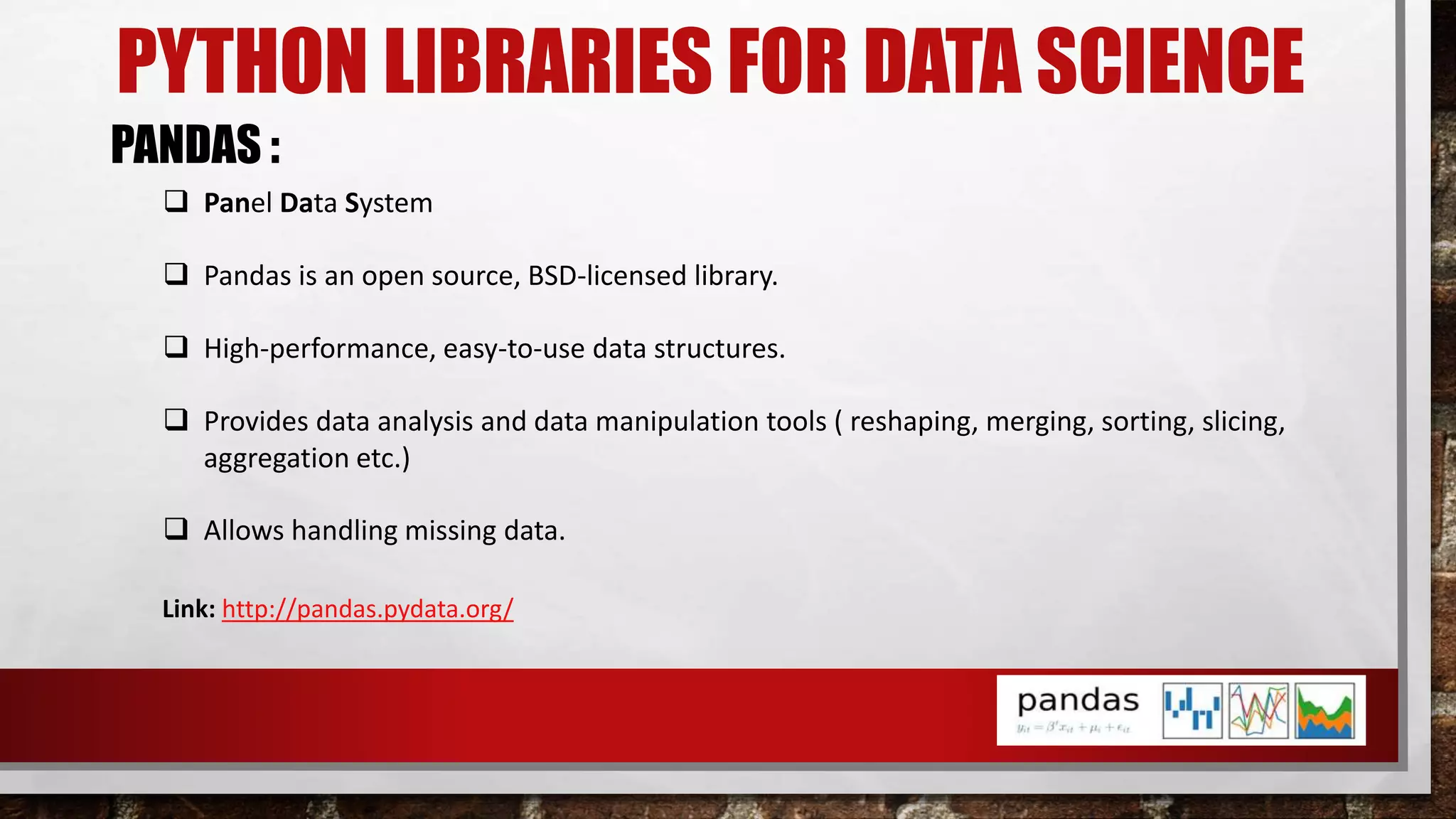 Python for data science | PPTX