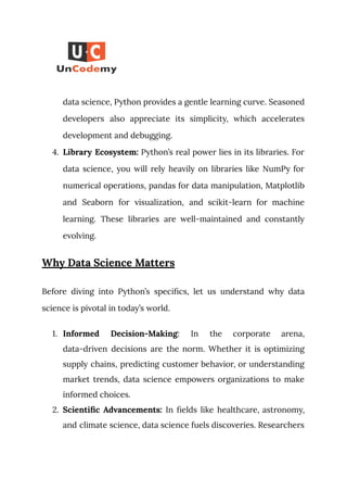 Python for Data Science: A Comprehensive Guide | PDF