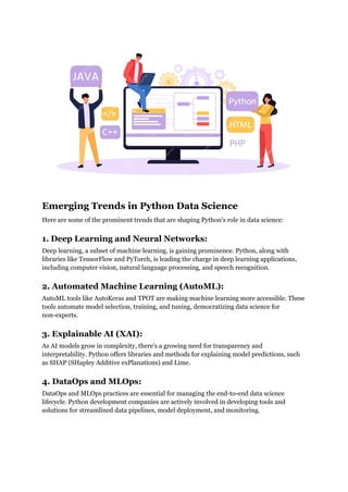 Python for Data Science: Trends and Tools | PDF