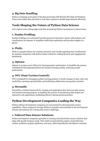 Python for Data Science: Trends and Tools | PDF | Free Download
