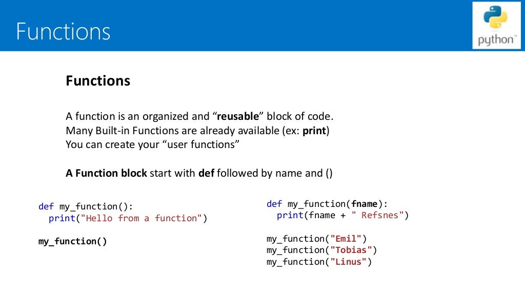 Python for dummies