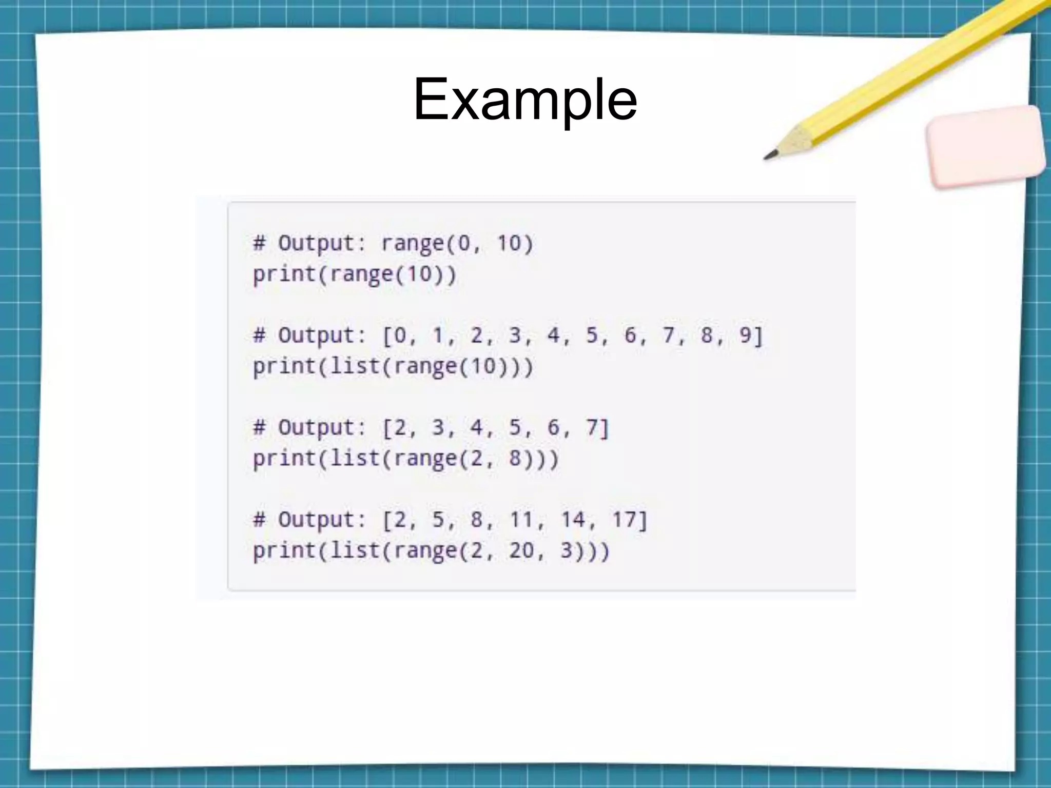 Python for loop | PPT