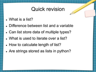 Python for loop | PPTX