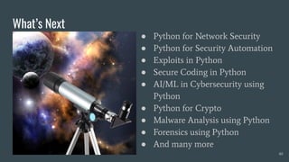 Python for web security - beginner | PDF