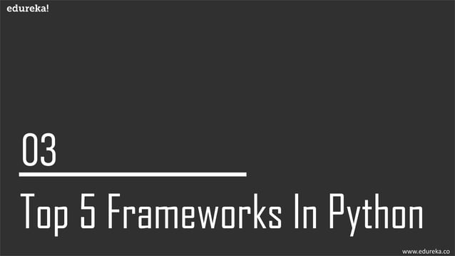 Top 5 Frameworks In Python | Django, Web2Py, Flask, Bottle, CherryPy ...
