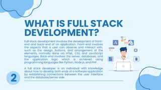 What is full stack development explained | PDF