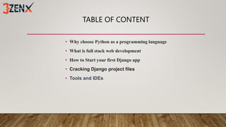 python full stack course in hyderabad... | PPTX